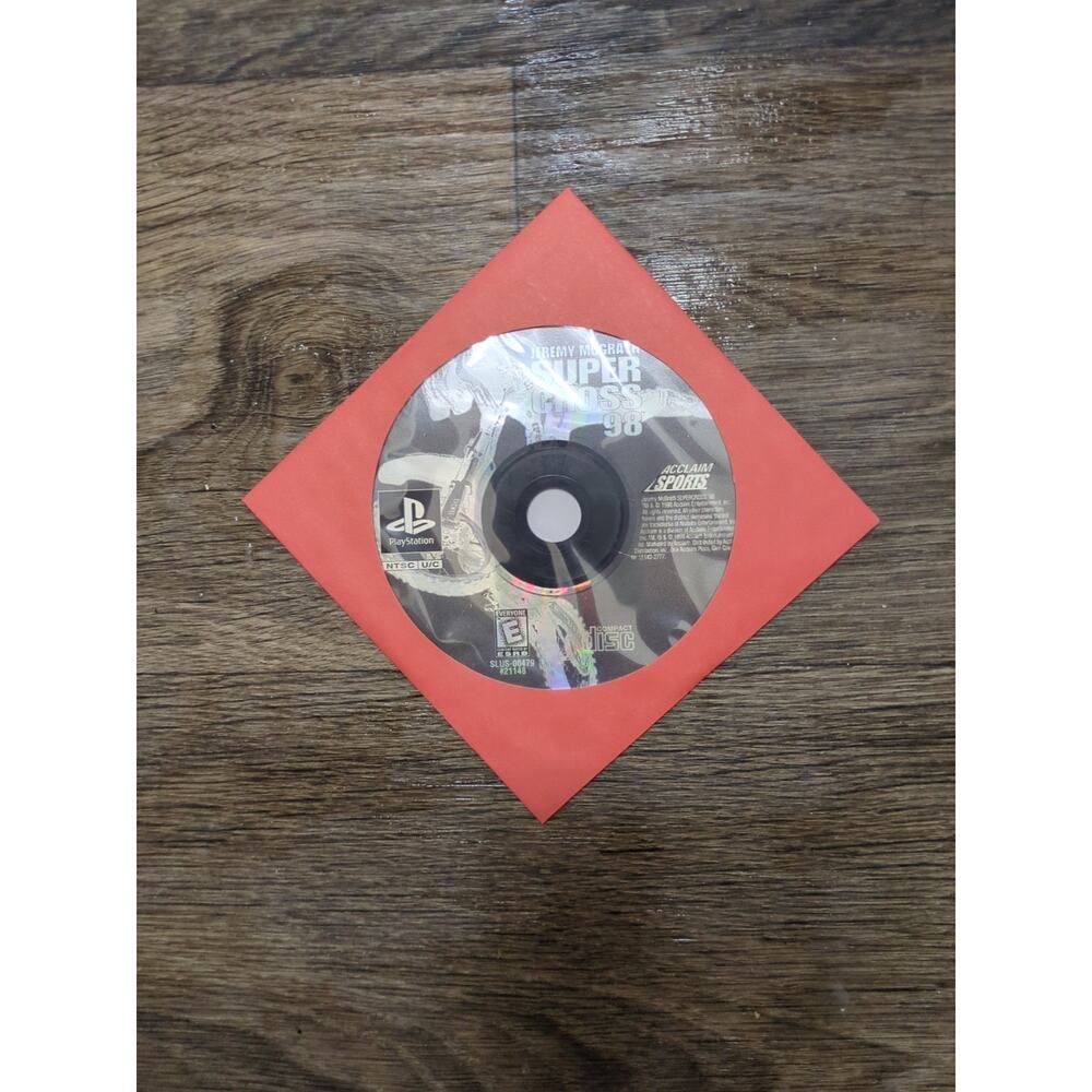 Jeremy McGrath Supercross '98 (Sony PlayStation 1, 1998) Disc Only
